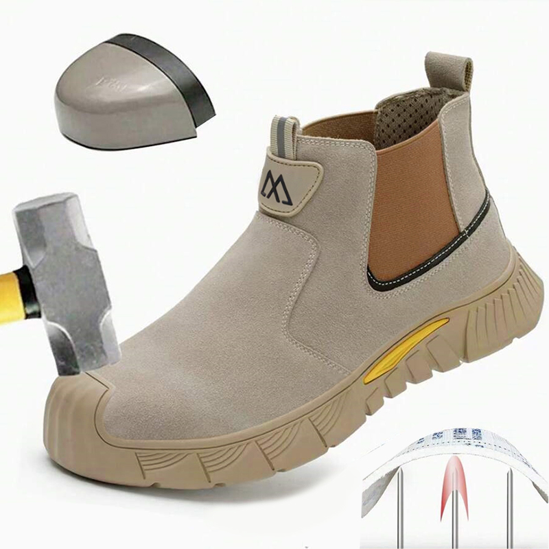 Men'S Shoes With Support - Wear Resistant Durable Steel Toe Work