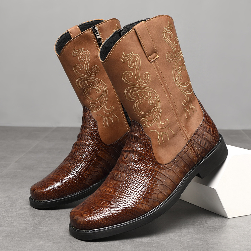 Men'S Shoes Wide Width - Men's Wide Width Tall Cowboy Boots