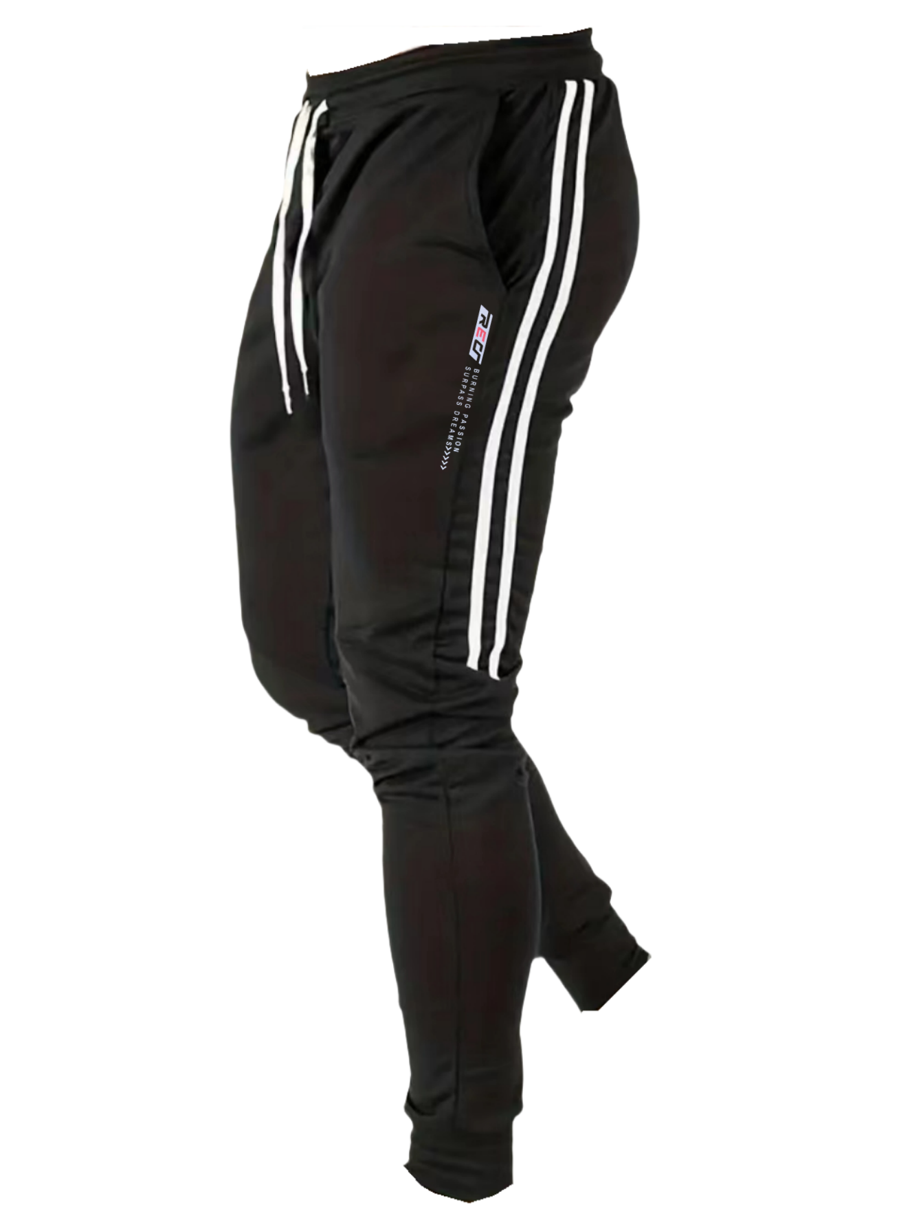 Men Shoes Joggers - Men Jogger Sweatpants Elastic Drawstring Waist