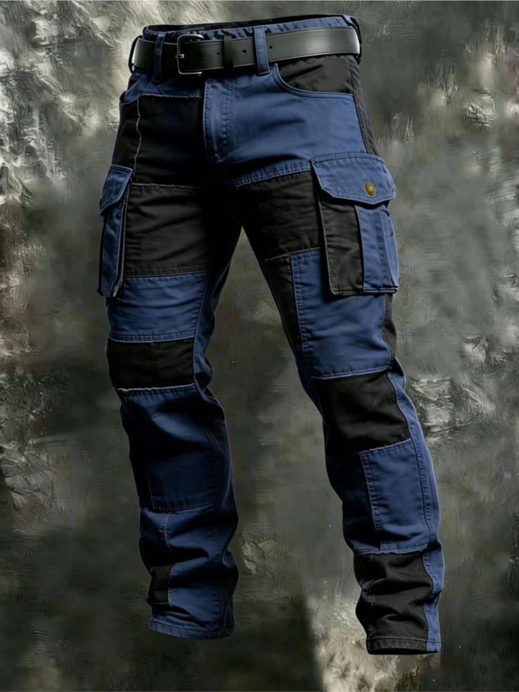 Cotton Men Cargo Pants Khaki C - Men Shoes Joggers 评论和价格