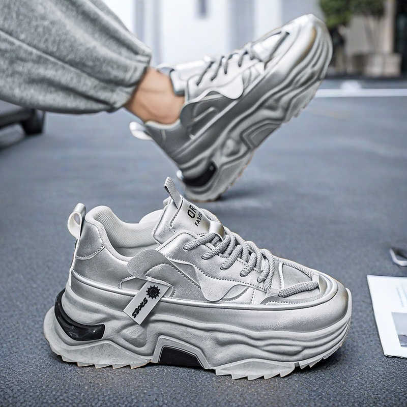 Black Platforme Tennis Man Spo - Men Shoes Runners 评论和价格
