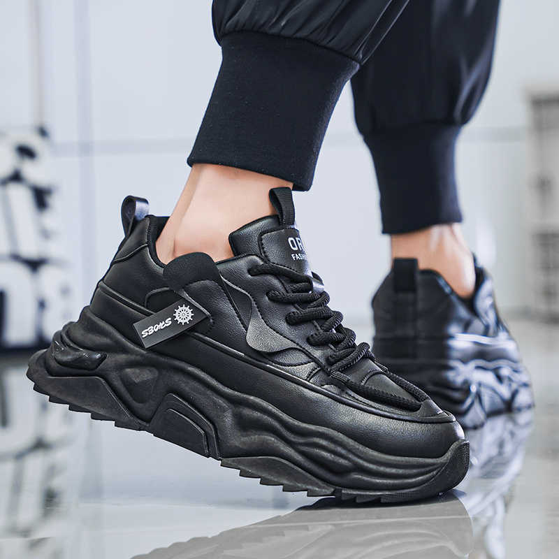Black Platforme Tennis Man Spo - Men Shoes Runners 评论和价格