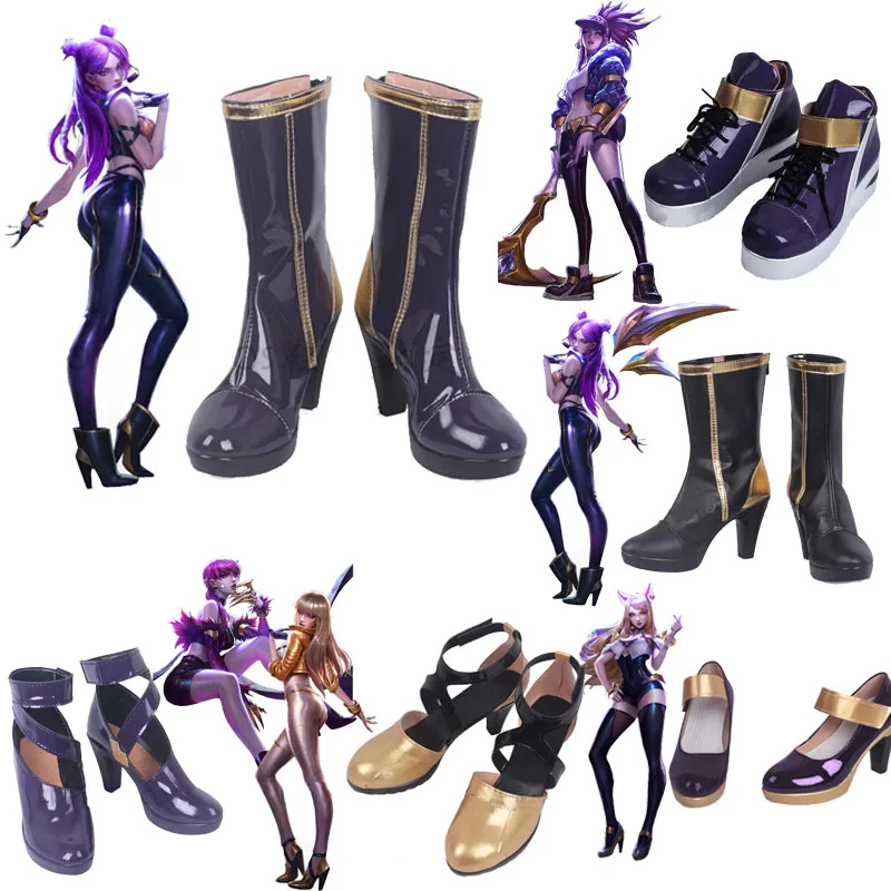LOL KDA Boot Ahri Kaisa Evelyn - Men'S Shoes For Suits 评论和价格