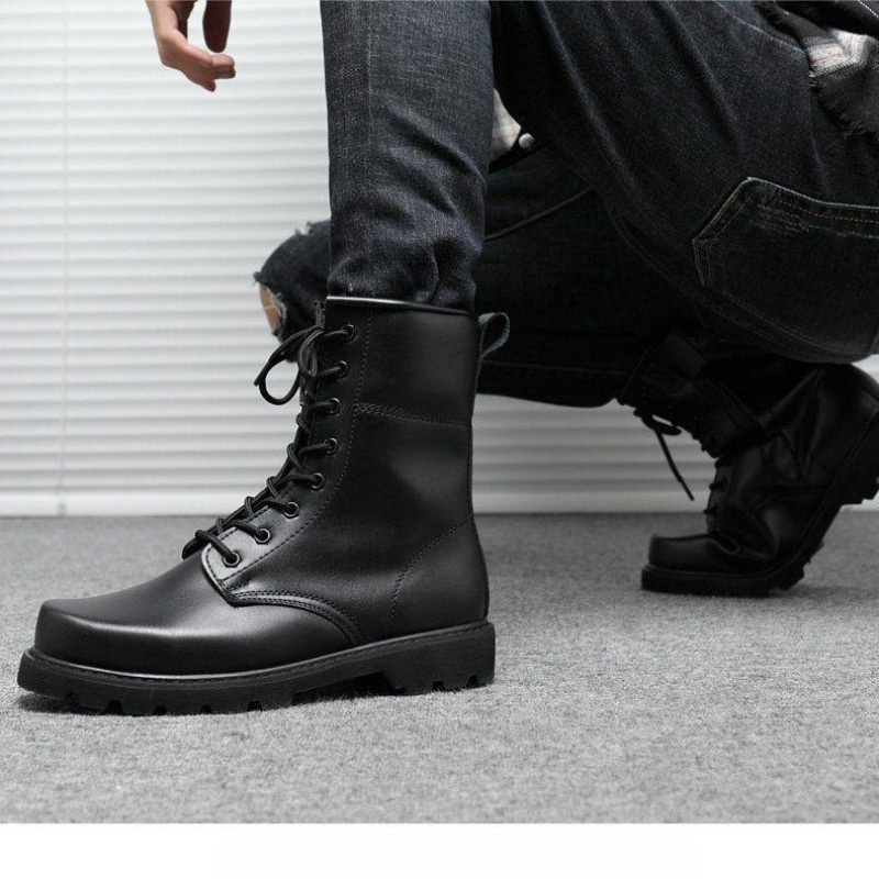 Tactical Combat Boots Mens Hig - Work Boot Steel Toe 评论和价格
