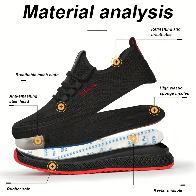 Anti-Smash Puncture-Proof Inde - Work Boot Steel Toe 评论和价格