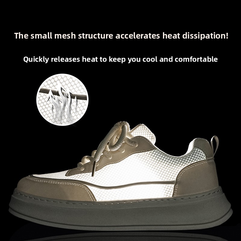 Men's Breathable Mesh Platform - Men Shoes Eu To Us Size 评论和价格