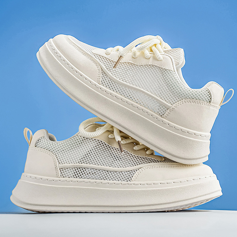 Men's Breathable Mesh Platform - Men Shoes Eu To Us Size 评论和价格