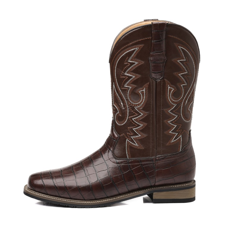 Mens Boots Crocodile Pattern H - Men'S Shoes Wide Width 评论和价格