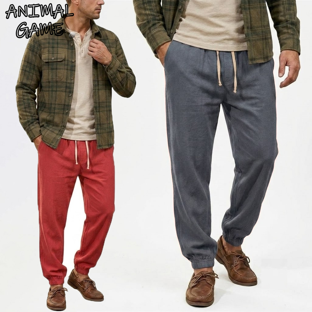 Men's Solid Color Harem Sweatp - Men Shoes Joggers 评论和价格