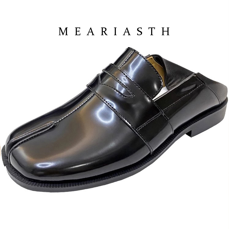 black Tabi Shoes Split Toe Pat - Men'S Shoes Temu 评论和价格