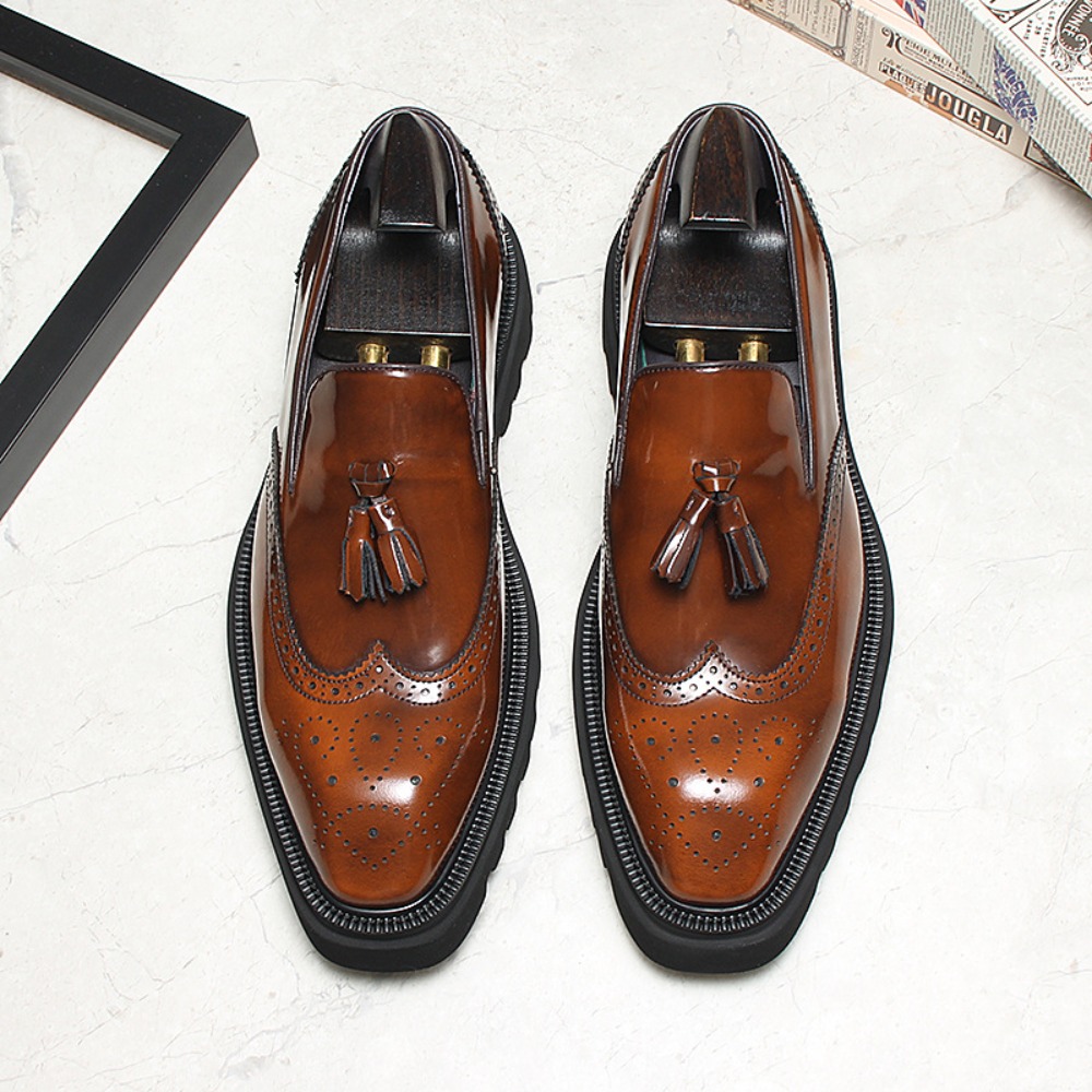 Men's Casual Business Leather  - Men Shoes Eu To Us Size 评论和价格