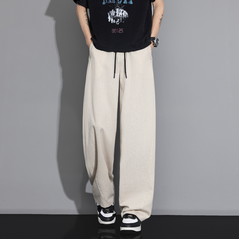 Summer Thin Cozy Linen Fabric  - Men Shoes Joggers 评论和价格