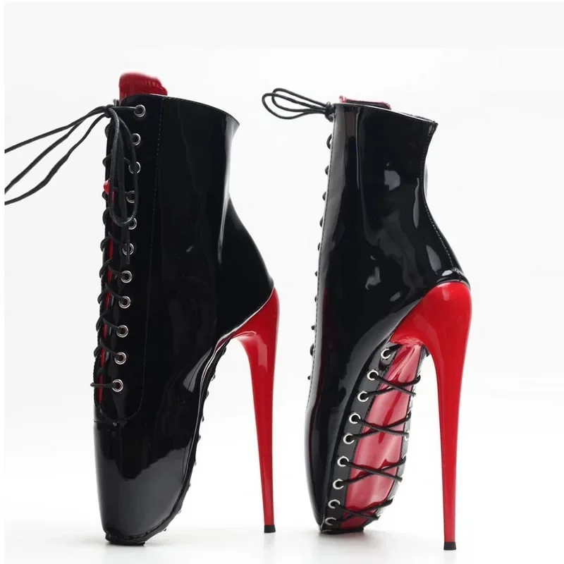 Unisex High Heeled Ballet Boot - Men Shoes Red Bottom 评论和价格