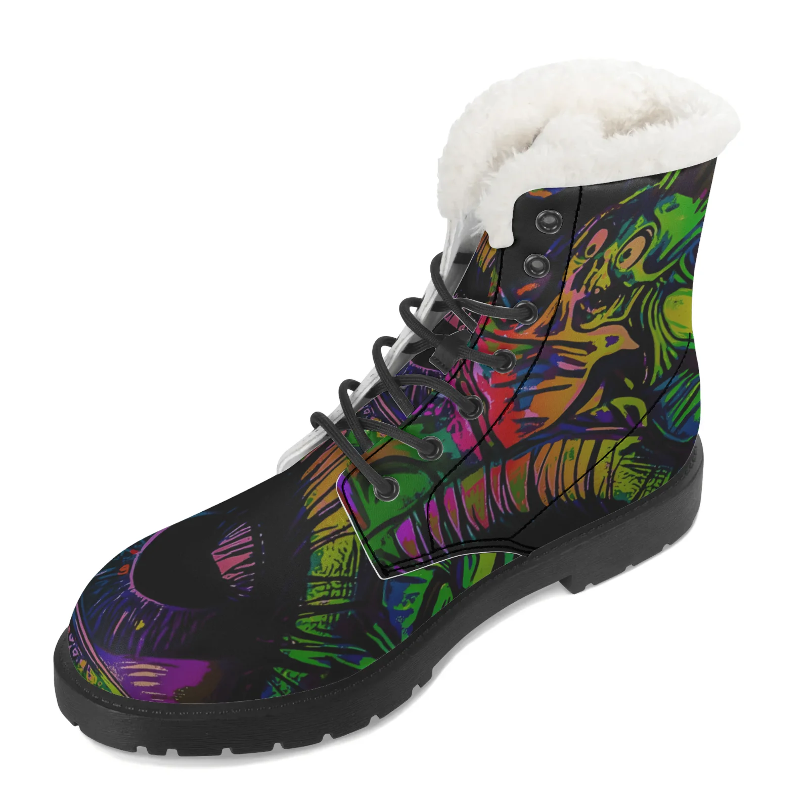 Cool Design Plush Snow Boots f - Men Shoes Eu To Us Size 评论和价格