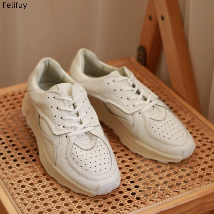 Round-toe Lace-up Casual White - Men'S Shoes Temu 评论和价格