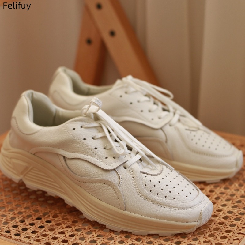 Round-toe Lace-up Casual White - Men'S Shoes Temu 评论和价格