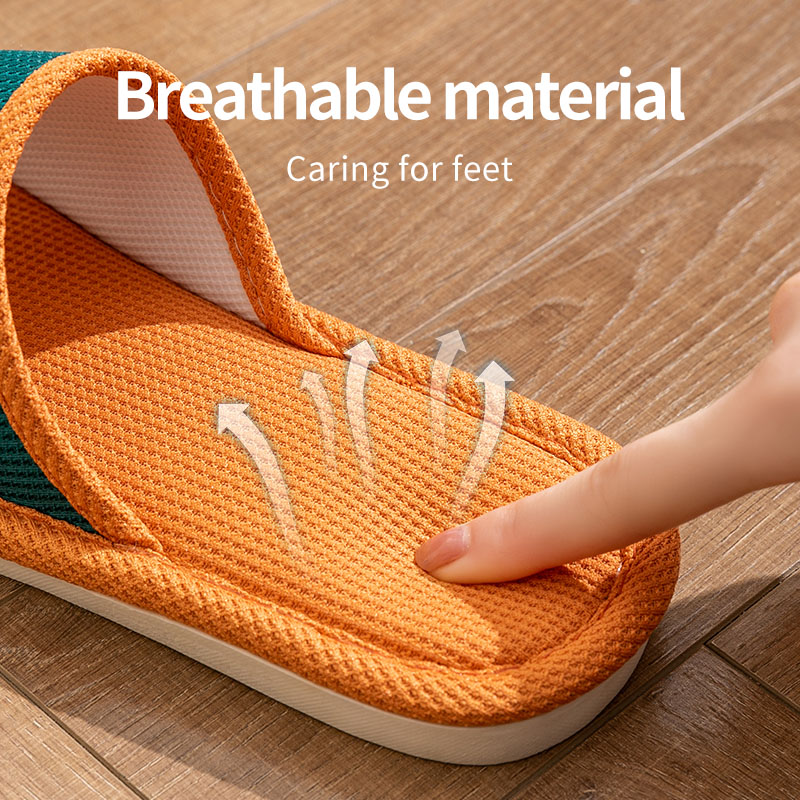 Waffle Linen Slippers Women Me - Men Shoes Size To Women 评论和价格