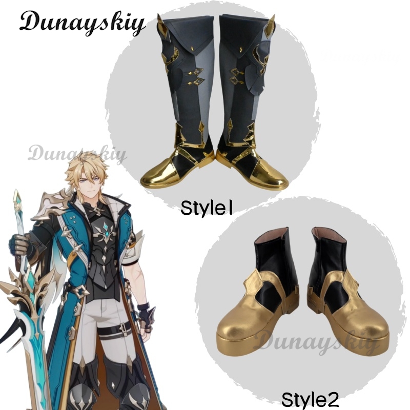 Varka Bareuka Cosplay Boots Ge - Men'S Shoes For Suits 评论和价格