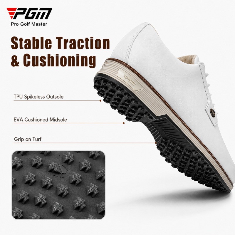 PGM Men's Cow Leather Golf Sho - Men Shoes Eu To Us Size 评论和价格