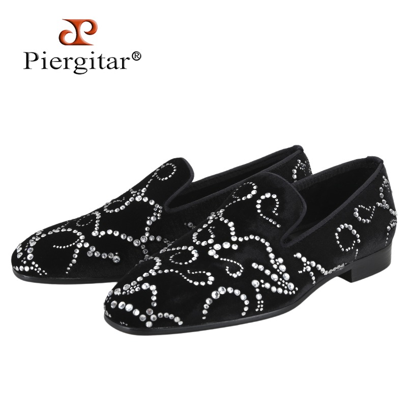 Piergitar Black Velvet And Oct - Men Shoes Red Bottom 评论和价格