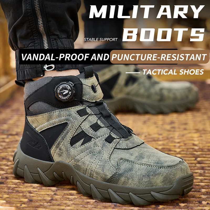 New Men's Safety Boots Work Bo - Work Boot Steel Toe 评论和价格