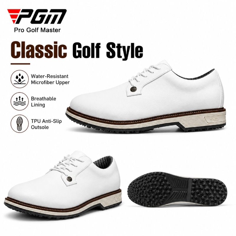 PGM Men's Waterproof Golf Shoe - Men Shoes Eu To Us Size 评论和价格